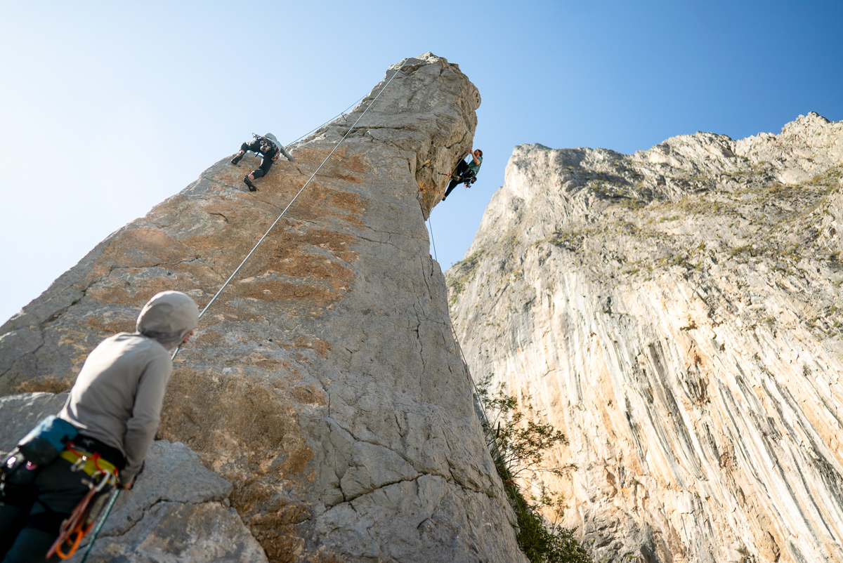 Climbing ropes (toproping in Mexico)